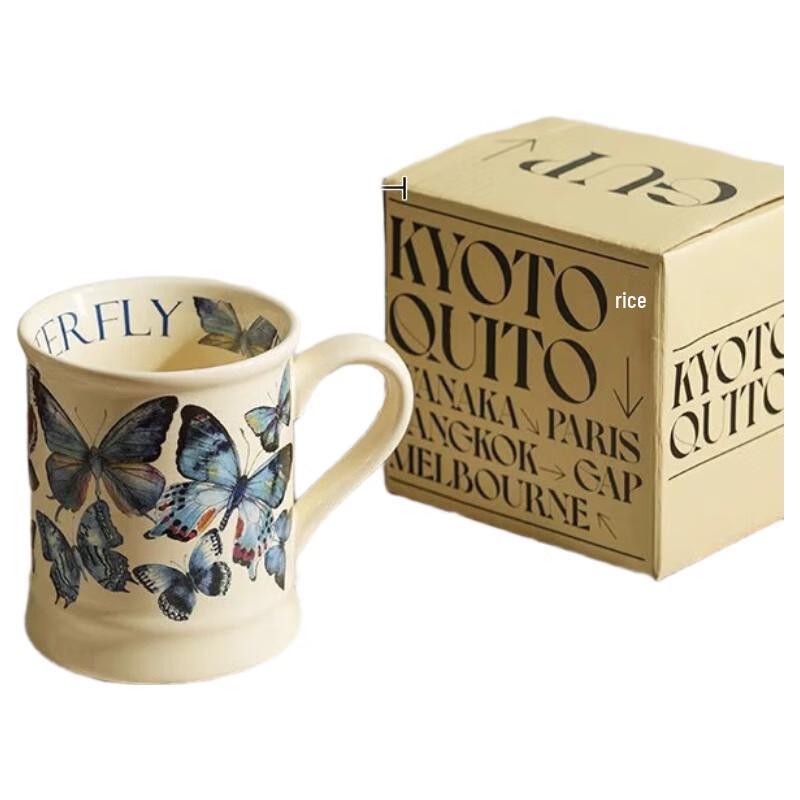 Blue Butterfly French Retro Ceramic Mug
Blue Butterfly French Retro Ceramic Mug