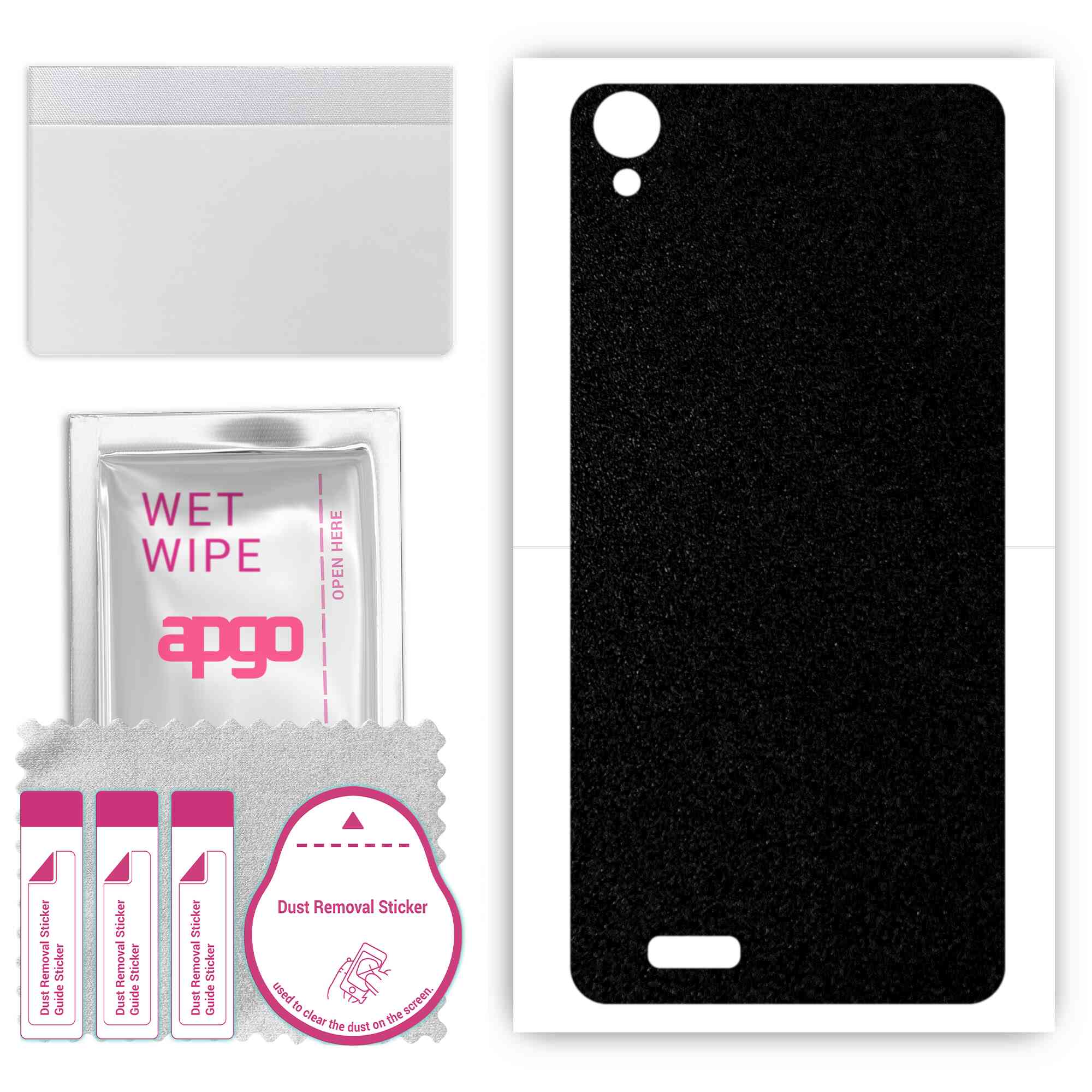 apgo Protective Skin Sticker for the back compatible with Doogee X100, Wrap Film, Foil, Vinyl - Pattern Matte Black
apgo Protective Skin Sticker for the back compatible with Doogee X100, Wrap Film, Foil, Vinyl - Pattern Matte Black