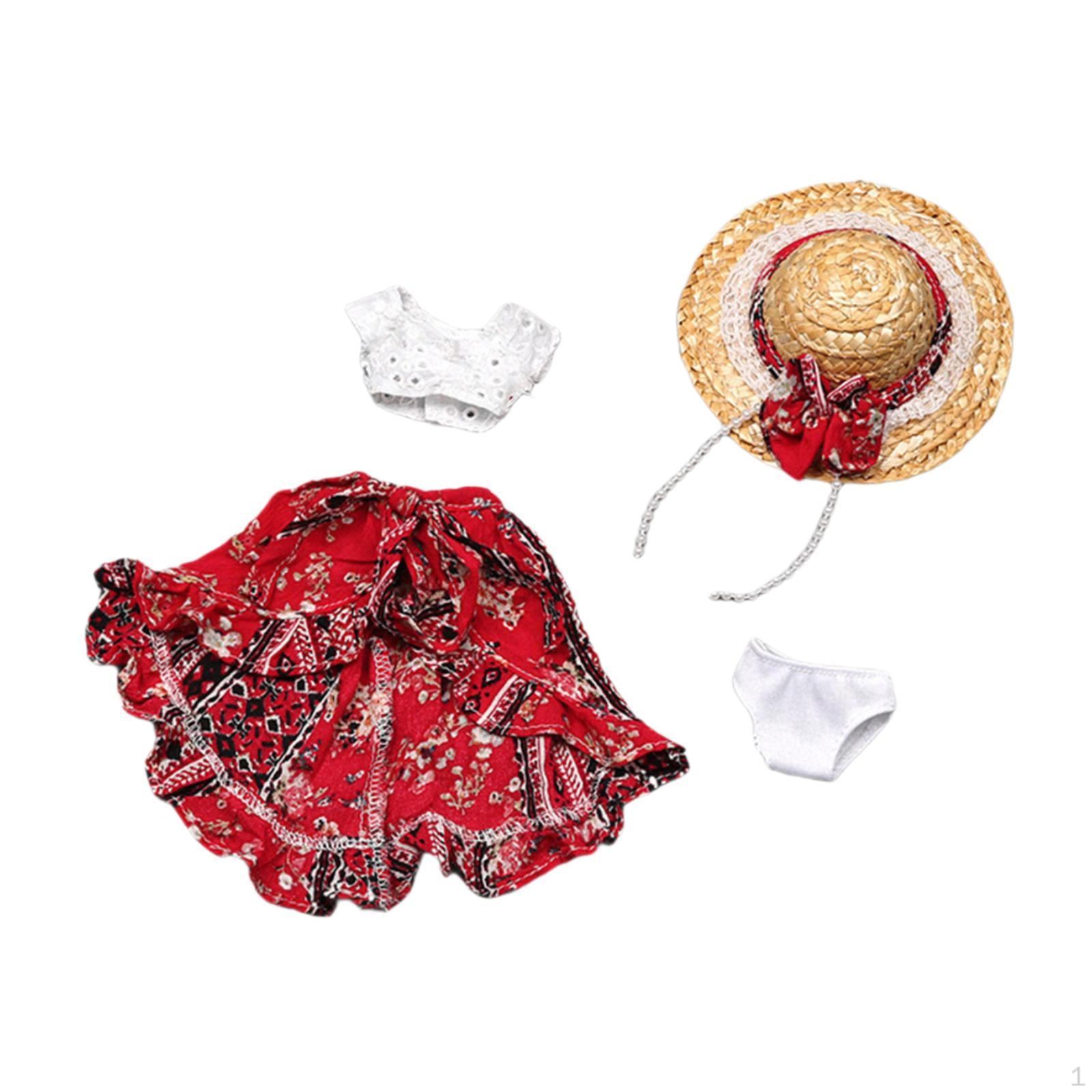 4 предмета 1/6 масштаб топ и юбка шляпа нижнее белье костюм кукла ручной работы одежда для 30 см девочка Red 4Pcs
4 предмета 1/6 масштаб топ и юбка шляпа нижнее белье костюм кукла ручной работы одежда для 30 см девочка Red 4Pcs