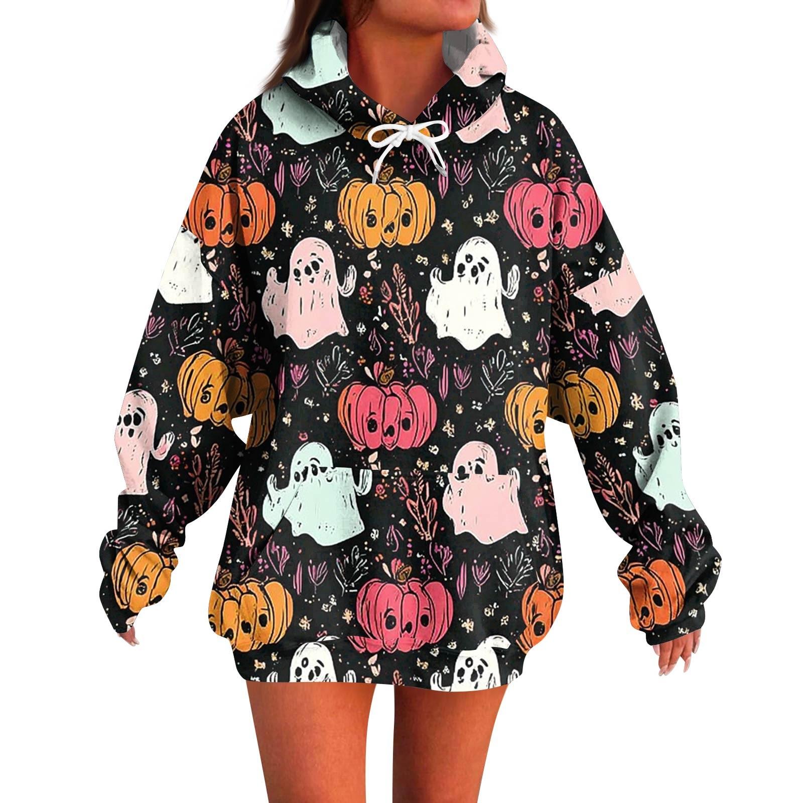 Women s Fashion Casual Halloween Print Long Sleeve Hoodie S рожевий
Women s Fashion Casual Halloween Print Long Sleeve Hoodie S рожевий
