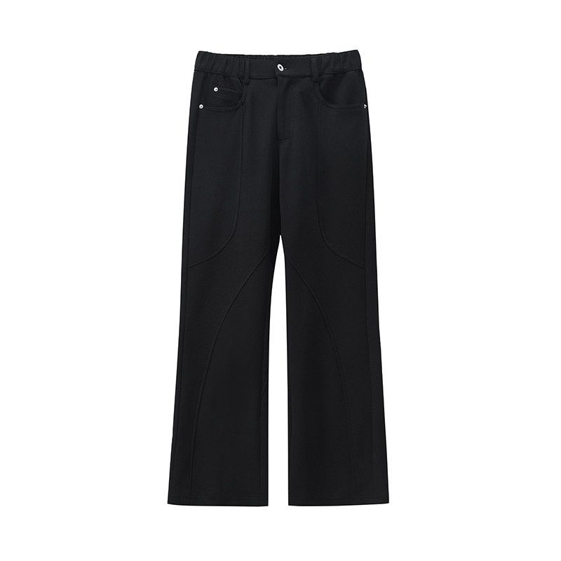 Black of Exit American Retro Three-Dimensional Cut Patchwork Flared Sweatpants Unisex Casual Stacked Joggers Black X L
Black of Exit American Retro Three-Dimensional Cut Patchwork Flared Sweatpants Unisex Casual Stacked Joggers Black X L