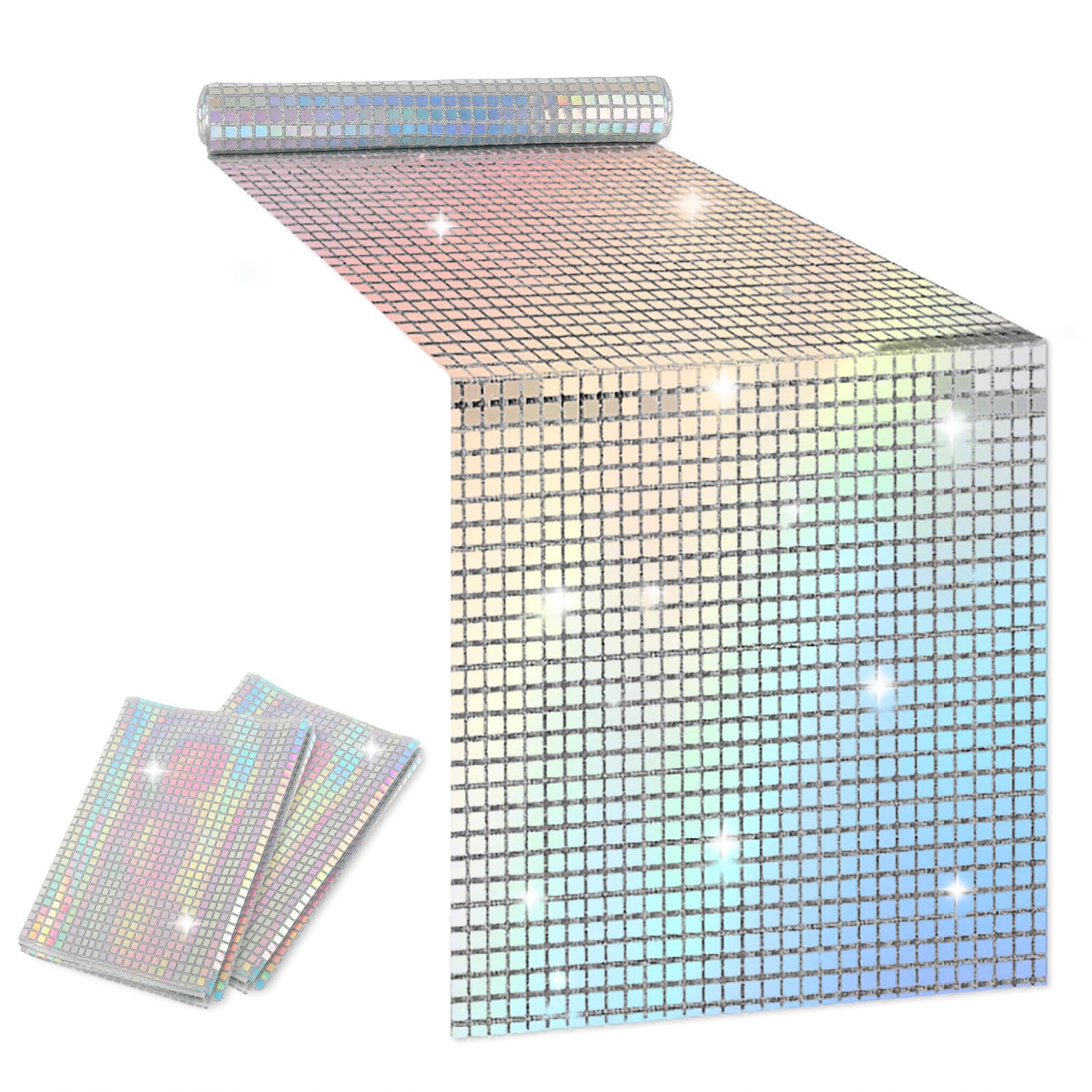 30x120cm Disco Mirror Sequin Plaid Table Runner European Wedding Party New Year Decoration A
30x120cm Disco Mirror Sequin Plaid Table Runner European Wedding Party New Year Decoration A