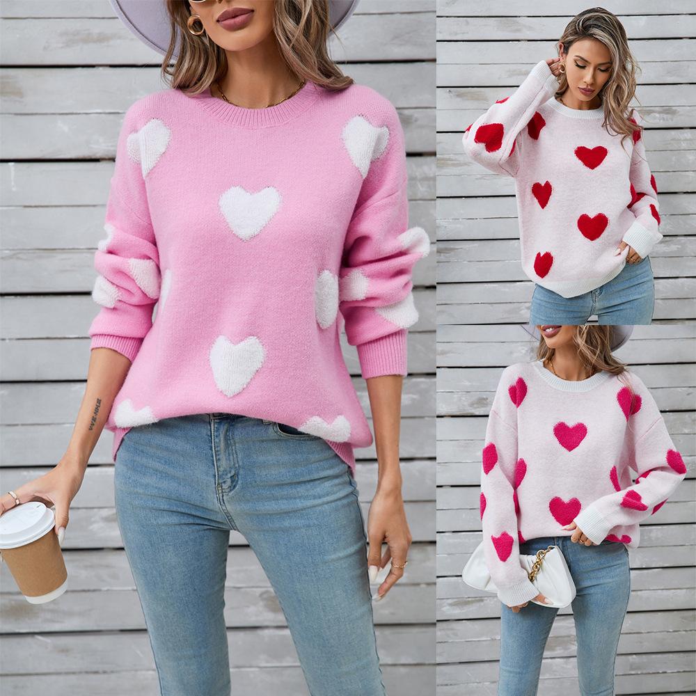 Зимовий жіночий светр Love Valentine s Day Pulover Великий персиковий светр у формі серця Clash L
Зимовий жіночий светр Love Valentine s Day Pulover Великий персиковий светр у формі серця Clash L