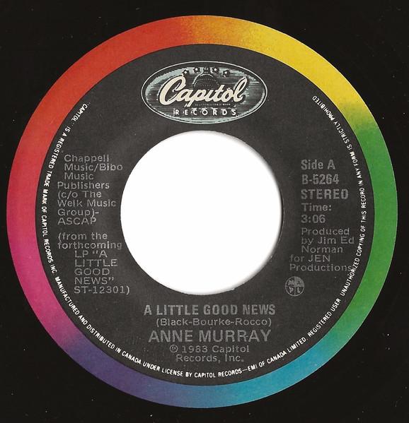 7-дюймовая пластинка ANNE MURRAY A Little Good News B5264 Capitol Records 1983 Канада Рок Б/у
7-дюймовая пластинка ANNE MURRAY A Little Good News B5264 Capitol Records 1983 Канада Рок Б/у