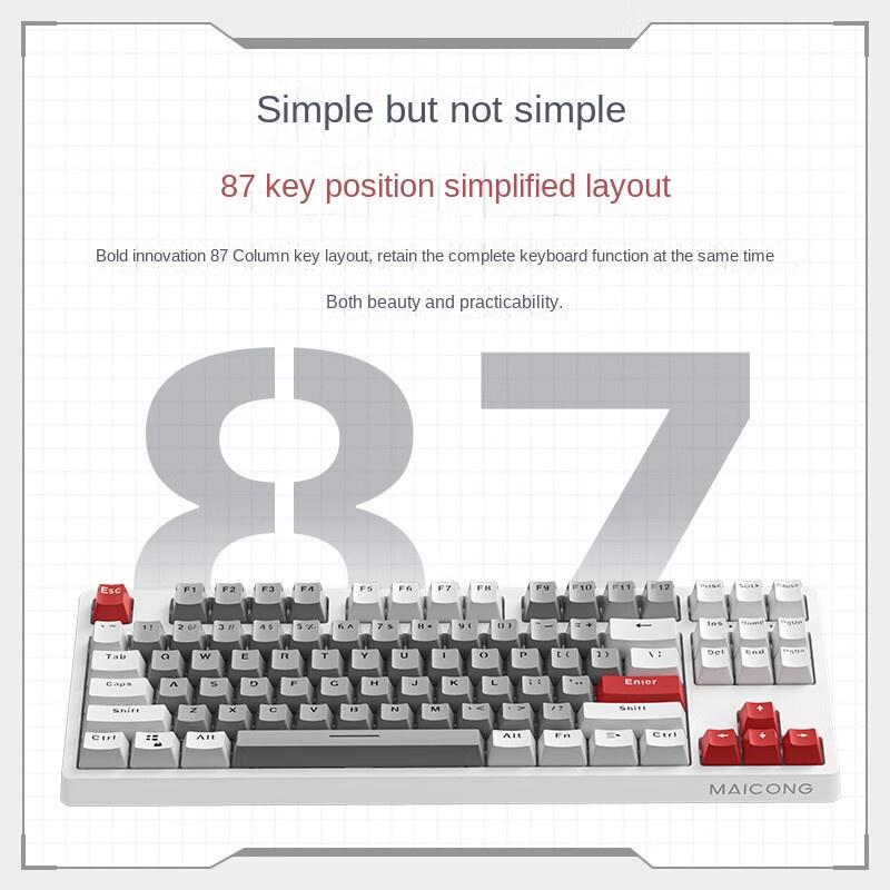 Беспроводная механическая игровая клавиатура Bluetooth KB087 с возможностью горячей замены RGB 87 клавиш
Беспроводная механическая игровая клавиатура Bluetooth KB087 с возможностью горячей замены RGB 87 клавиш