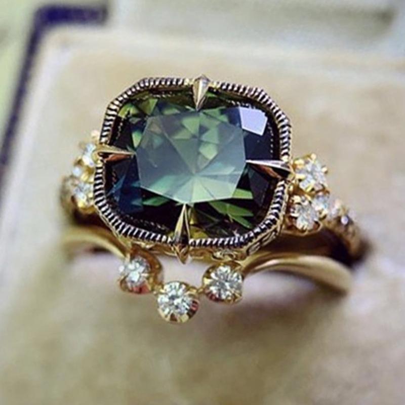 Набор колец Huitan Vintage Green Cubic Zirconie для женщин, золотистый цвет, темпераментные женские аксессуары для пальчиков, украшения для вечеринок 6
Набор колец Huitan Vintage Green Cubic Zirconie для женщин, золотистый цвет, темпераментные женские аксессуары для пальчиков, украшения для вечеринок 6