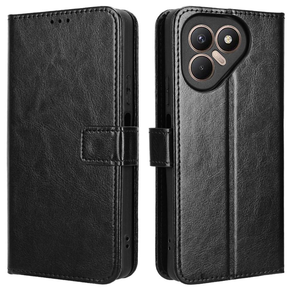 For TECNO Pova 7 4G/LJ6 PU Leather Case with Strap Crazy Horse Texture Phone Wallet Cover Black
For TECNO Pova 7 4G/LJ6 PU Leather Case with Strap Crazy Horse Texture Phone Wallet Cover Black