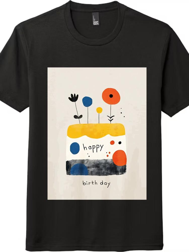 Artistic Birthday Cake Print Tee, Minimalist Creative Birthday-themed -Cartoon 4XL
Artistic Birthday Cake Print Tee, Minimalist Creative Birthday-themed -Cartoon 4XL