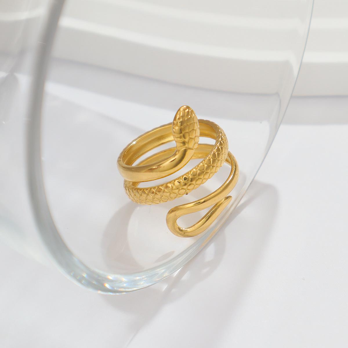 1 шт. Нержавеющая сталь Классика Китай в год Змеи кольца для женщин пары с уникальным дизайном Sense ювелирные изделия подарок вечеринка аксессуары 17cm золотой
1 шт. Нержавеющая сталь Классика Китай в год Змеи кольца для женщин пары с уникальным дизайном Sense ювелирные изделия подарок вечеринка аксессуары 17cm золотой