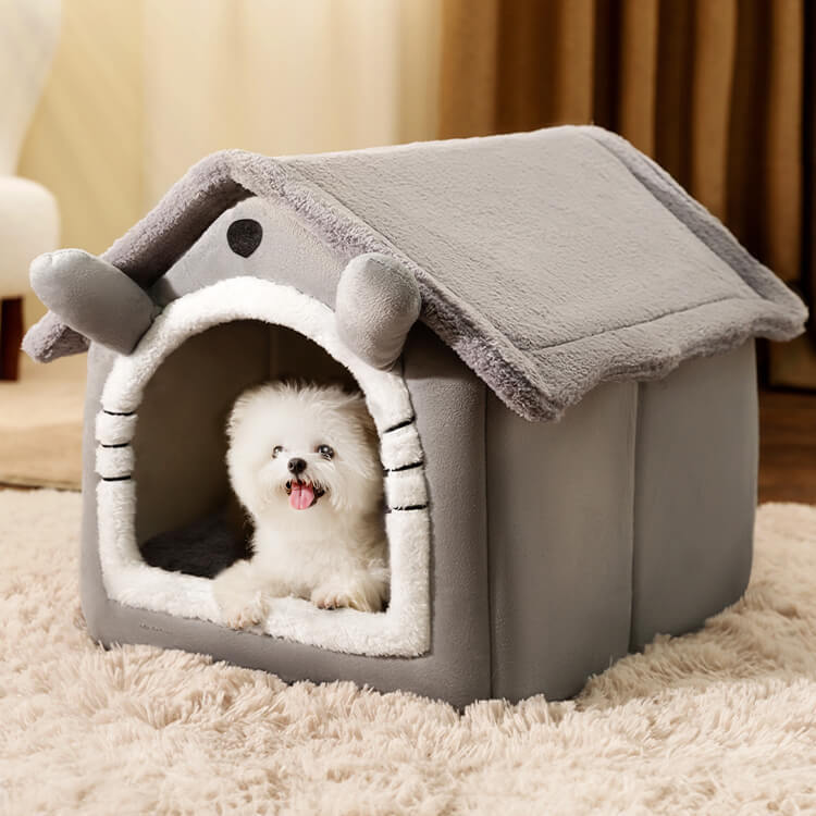 Cat villa semi-enclosed insulated house dog shelter winter warm removable and washable small dog pet mat 40x33x35cm сірий
Cat villa semi-enclosed insulated house dog shelter winter warm removable and washable small dog pet mat 40x33x35cm сірий