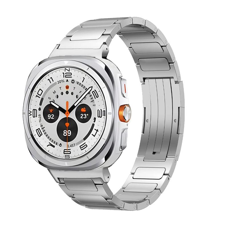 Titanium Alloy Strap For Samsung Galaxy Watch Ultra 47mm Metal Stainless steel Bracelet Watchband For Galaxy Watch 8 Ultra Belt Galaxy Watch 47mm серебряный
Titanium Alloy Strap For Samsung Galaxy Watch Ultra 47mm Metal Stainless steel Bracelet Watchband For Galaxy Watch 8 Ultra Belt Galaxy Watch 47mm серебряный