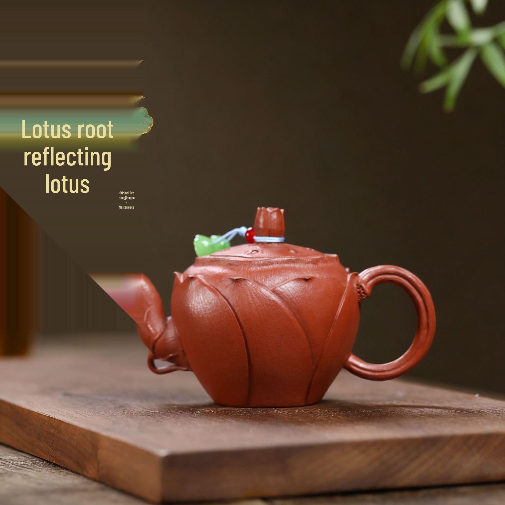 Yixing Zisha Teapot - Red Jiangpo Lotus Root & Flower High-End Gongfu Tea Set 150CC
Yixing Zisha Teapot - Red Jiangpo Lotus Root & Flower High-End Gongfu Tea Set 150CC