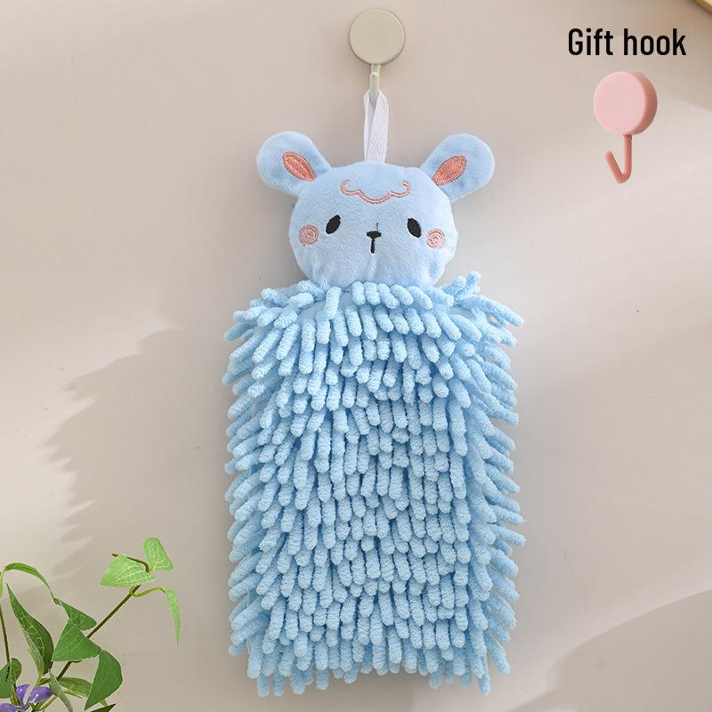 Chenille Cartoon Hand Towel - Absorbent, Thickened Kitchen & Bathroom Dishcloth for Kids 30x20 cm синій
Chenille Cartoon Hand Towel - Absorbent, Thickened Kitchen & Bathroom Dishcloth for Kids 30x20 cm синій