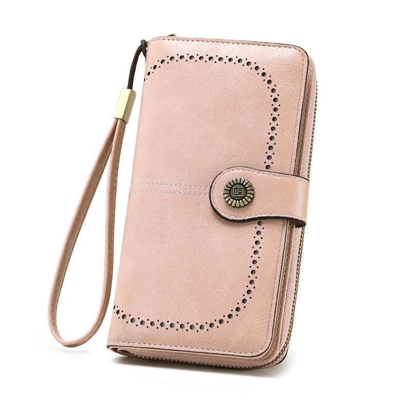Women s Retro Oil Wax Leather Long Wallet - Hollowed-out Design, Multi-functional, Large Capacity Phone Bag розовый
Women s Retro Oil Wax Leather Long Wallet - Hollowed-out Design, Multi-functional, Large Capacity Phone Bag розовый