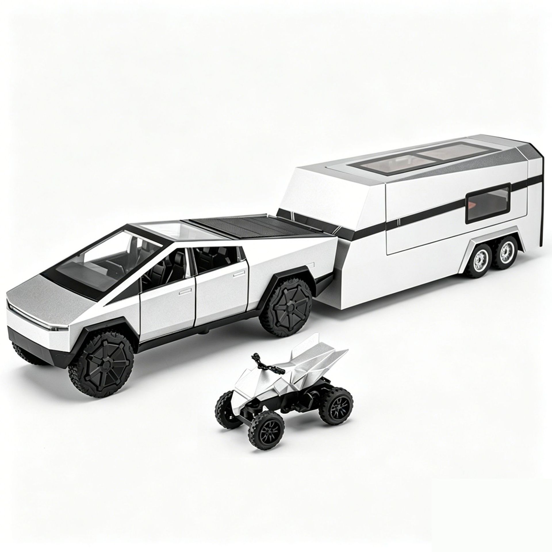 Car To 1:32 Simulation Alloy Pickup RV with Motorcycle Travel Trailer Model Factory Direct Distribution
Car To 1:32 Simulation Alloy Pickup RV with Motorcycle Travel Trailer Model Factory Direct Distribution