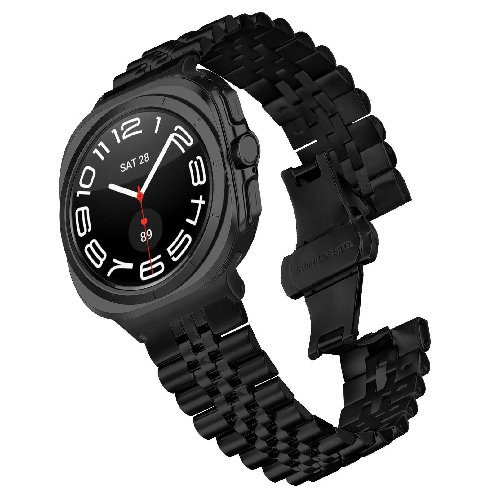 For Samsung Galaxy Watch Ultra 47mm Metal Watch Band Replacement Strap with Butterfly Clasp Ttanium
For Samsung Galaxy Watch Ultra 47mm Metal Watch Band Replacement Strap with Butterfly Clasp Ttanium