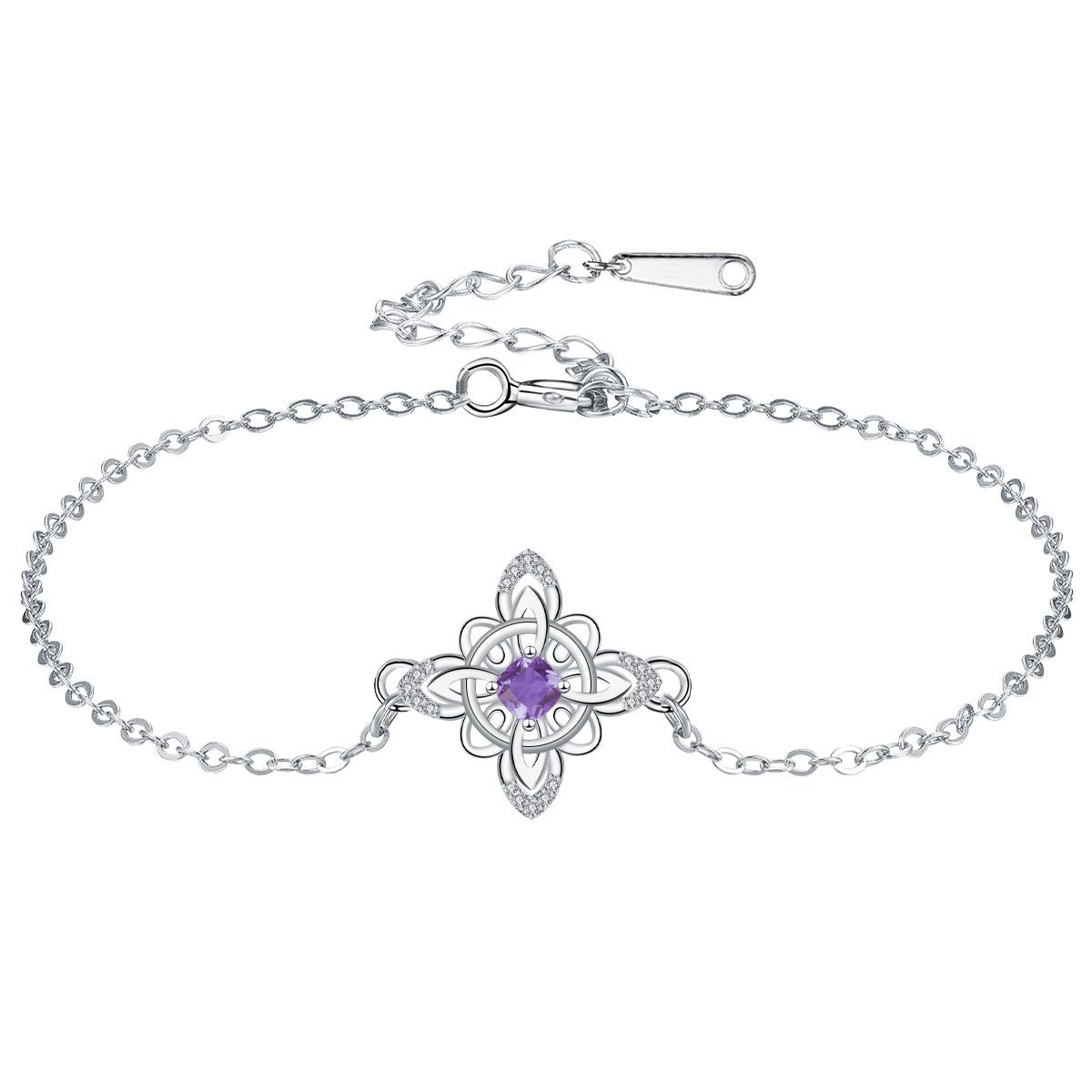 Thai Silver Witch Knot Bracelet with Purple Cubic Zirconia Protection Amulet Wicca Witchcraft Bangle for Women Wiccan Jewelry фиолетовый
Thai Silver Witch Knot Bracelet with Purple Cubic Zirconia Protection Amulet Wicca Witchcraft Bangle for Women Wiccan Jewelry фиолетовый
