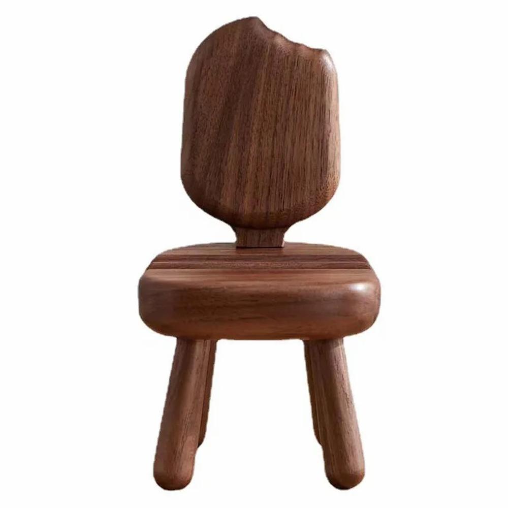 SJJ-HHTM-1 Chair-Shaped Creative Phone Holder for iPhone 16/16 Plus/16 Pro/16 Pro Max Walnut Solid Wood Tablet Mobile Phone Stand
SJJ-HHTM-1 Chair-Shaped Creative Phone Holder for iPhone 16/16 Plus/16 Pro/16 Pro Max Walnut Solid Wood Tablet Mobile Phone Stand