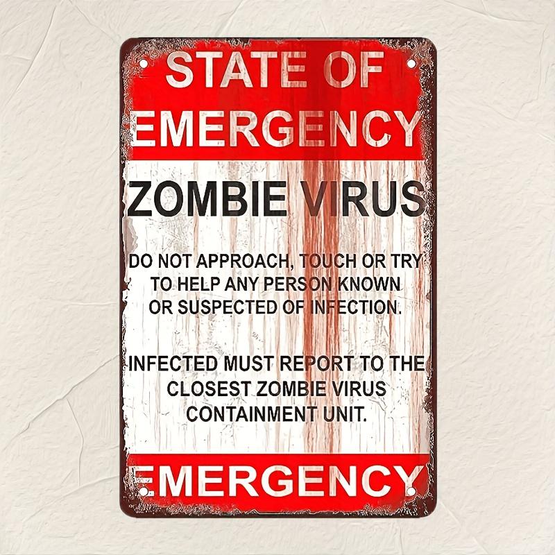 Funny Zombie Virus Warning Sign 8x12 Metal Wall Art for Indoor or Outdoor Home Decor Iron Painting 20x30cm(7.8x11.8inch)
Funny Zombie Virus Warning Sign 8x12 Metal Wall Art for Indoor or Outdoor Home Decor Iron Painting 20x30cm(7.8x11.8inch)