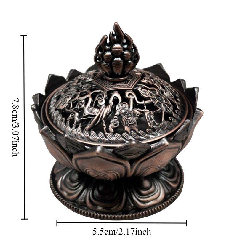 Vintage Copper Lotus Incense Burner Eight Treasures Zinc Alloy Aromatherapy Burner Sandalwood Incense Stove красный
Vintage Copper Lotus Incense Burner Eight Treasures Zinc Alloy Aromatherapy Burner Sandalwood Incense Stove красный