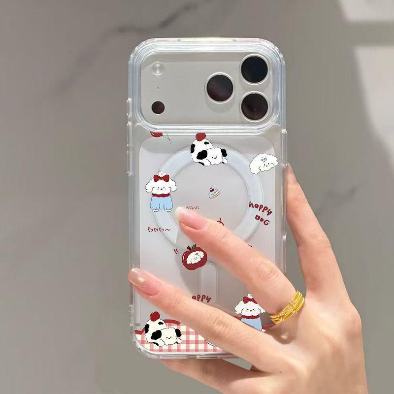 White Dog Balloon for Apple 17 Pro Max: Magnetic AI Button, 14/15 Acrylic, Large Hole, 13 Pro Cartoon iPhone 17 Pro Max
White Dog Balloon for Apple 17 Pro Max: Magnetic AI Button, 14/15 Acrylic, Large Hole, 13 Pro Cartoon iPhone 17 Pro Max