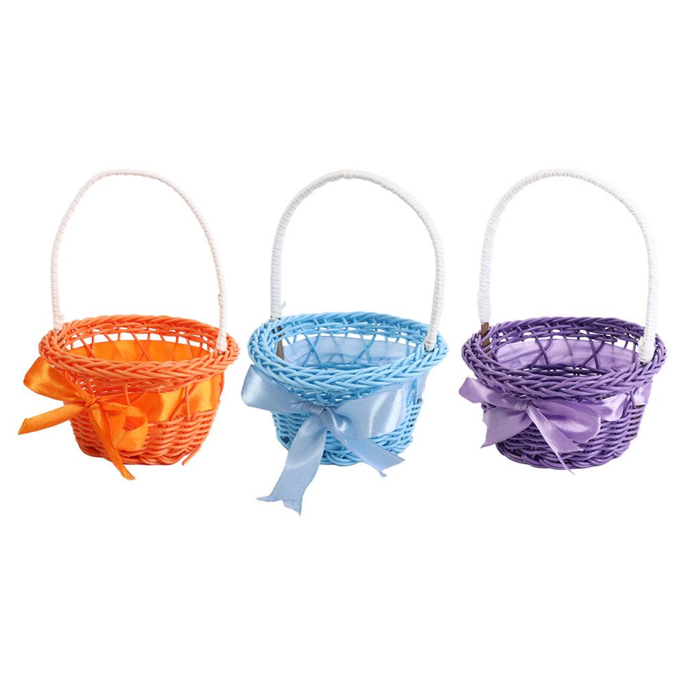 Decorative Round Small Flower Basket Hand-woven Flower Basket Wedding помаранчевий
Decorative Round Small Flower Basket Hand-woven Flower Basket Wedding помаранчевий
