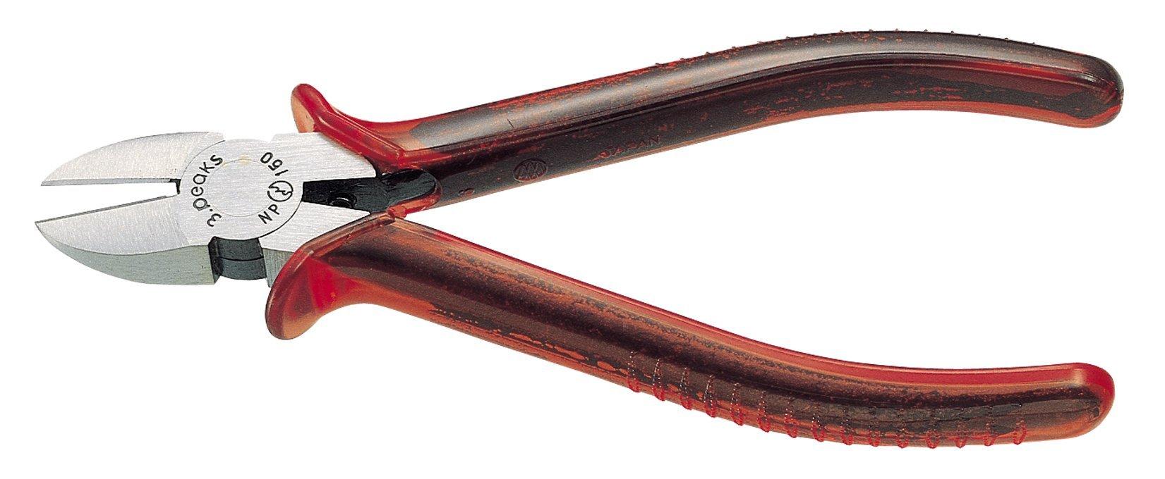 Strong nippers with grip 150mm 3.peaks spring/molded NP-150P-S 
Strong nippers with grip 150mm 3.peaks spring/molded NP-150P-S