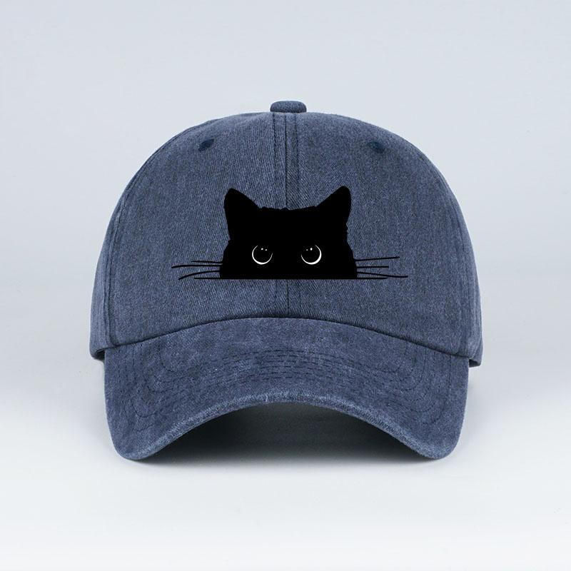 Cute Black Cat Print Washed Baseball Cap – Adjustable Unisex Retro Sun Hat – Perfect for Cat Lovers – Casual Hat темно-синий
Cute Black Cat Print Washed Baseball Cap – Adjustable Unisex Retro Sun Hat – Perfect for Cat Lovers – Casual Hat темно-синий