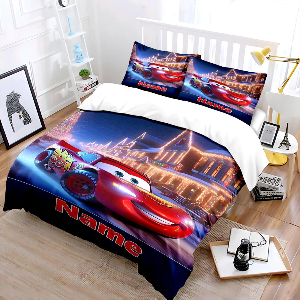 3PC Custom Name Quilt Cover Cartoon Car Print 1Duvet Cover 2 Pillowcases Adult Children Bedding Set Luxury Bed Comforter Set EU Twin 135X200cm
3PC Custom Name Quilt Cover Cartoon Car Print 1Duvet Cover 2 Pillowcases Adult Children Bedding Set Luxury Bed Comforter Set EU Twin 135X200cm