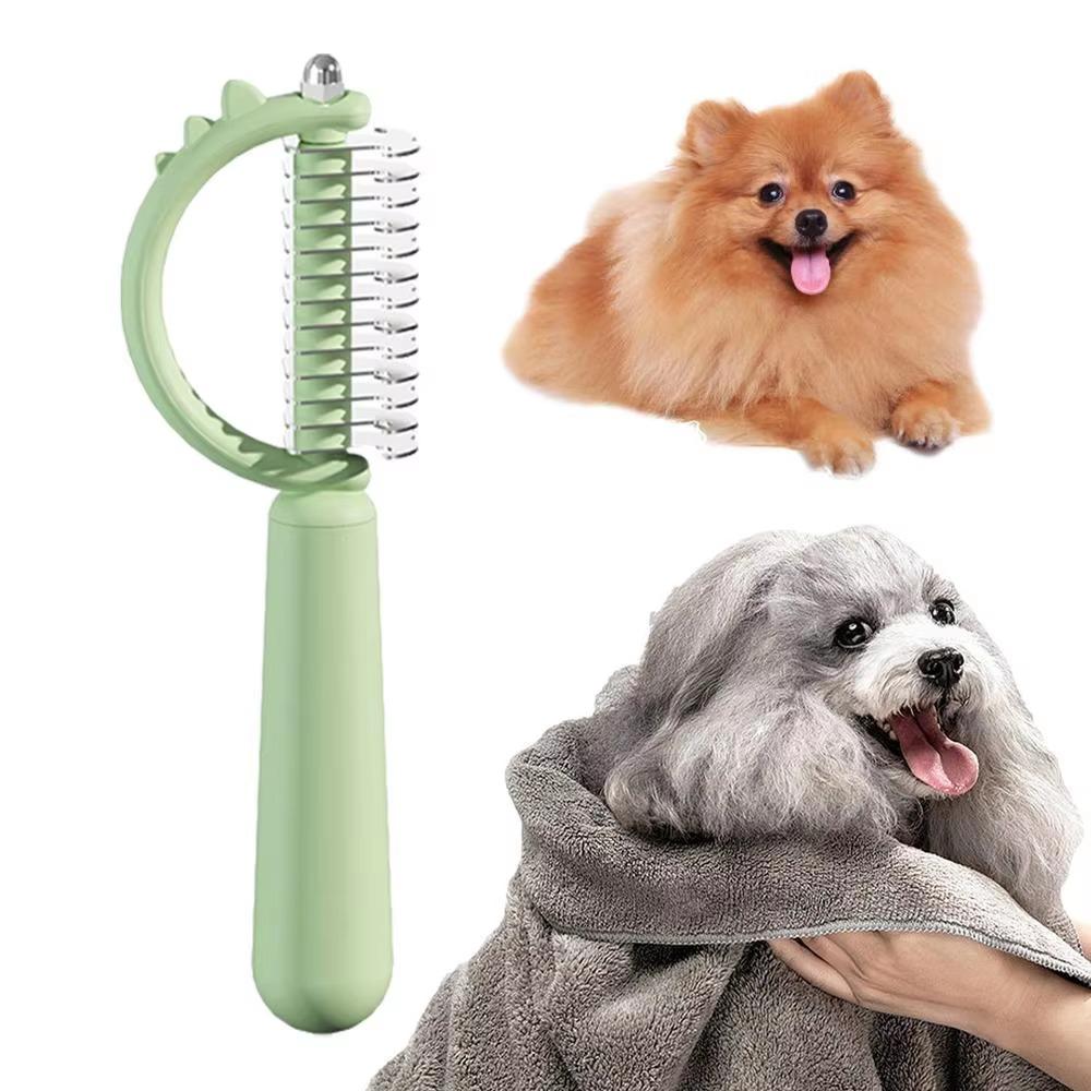 Dinosaur Shape Dog Knotting Comb Cute Hair Removal Comb Cat Double-sided Comb Pet Grooming Tool зелений
Dinosaur Shape Dog Knotting Comb Cute Hair Removal Comb Cat Double-sided Comb Pet Grooming Tool зелений