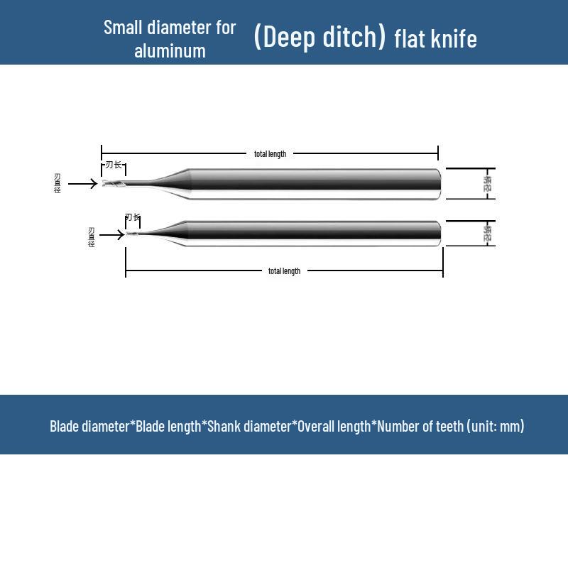 55-Degree Tungsten Steel Deep Groove Micro End Mill for Aluminum with Flat Bottom and Alloy Straight Shank for CNC. 0.4mm*6mm*2F for Aluminum
55-Degree Tungsten Steel Deep Groove Micro End Mill for Aluminum with Flat Bottom and Alloy Straight Shank for CNC. 0.4mm*6mm*2F for Aluminum
