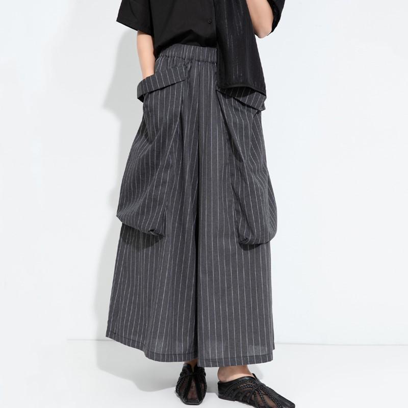 Cotton plus size summer vintage stripe High Waist wide leg Pants Women Loose Casual Trousers
Cotton plus size summer vintage stripe High Waist wide leg Pants Women Loose Casual Trousers