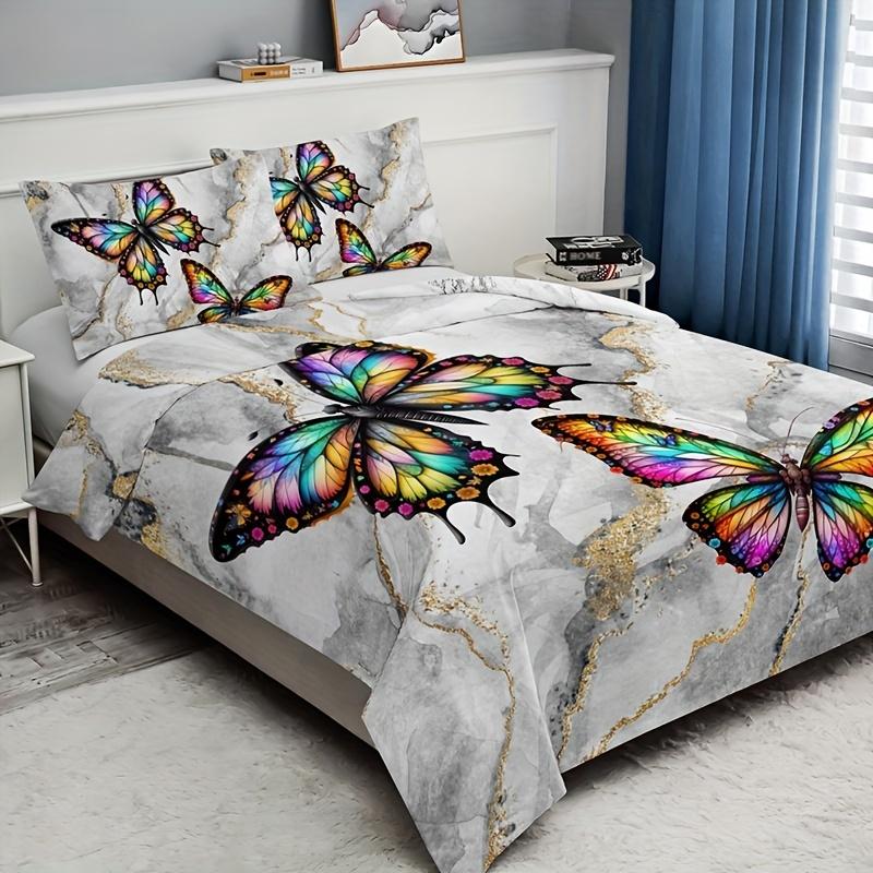 Fashion Duvet Cover Set, Bronzing Marble Feather Print Bedding Set, Soft Comfortable Duvet Cover, For Bedroom, Guest Room EU Twin(135x200cm)
Fashion Duvet Cover Set, Bronzing Marble Feather Print Bedding Set, Soft Comfortable Duvet Cover, For Bedroom, Guest Room EU Twin(135x200cm)