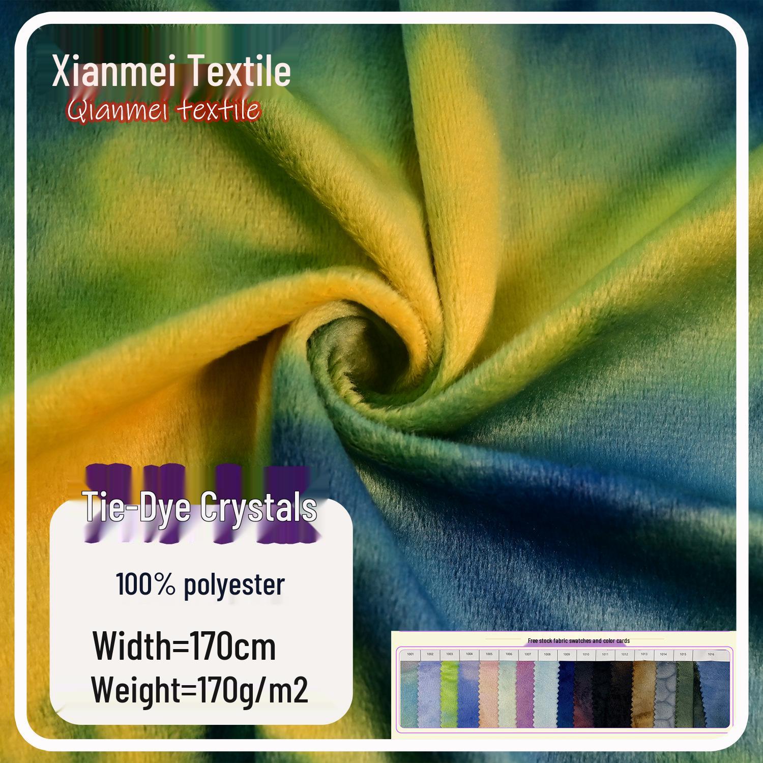 1.5mm Tie-Dye Crystal Super Soft Plush Toy Fabric Over 1000 yards
1.5mm Tie-Dye Crystal Super Soft Plush Toy Fabric Over 1000 yards