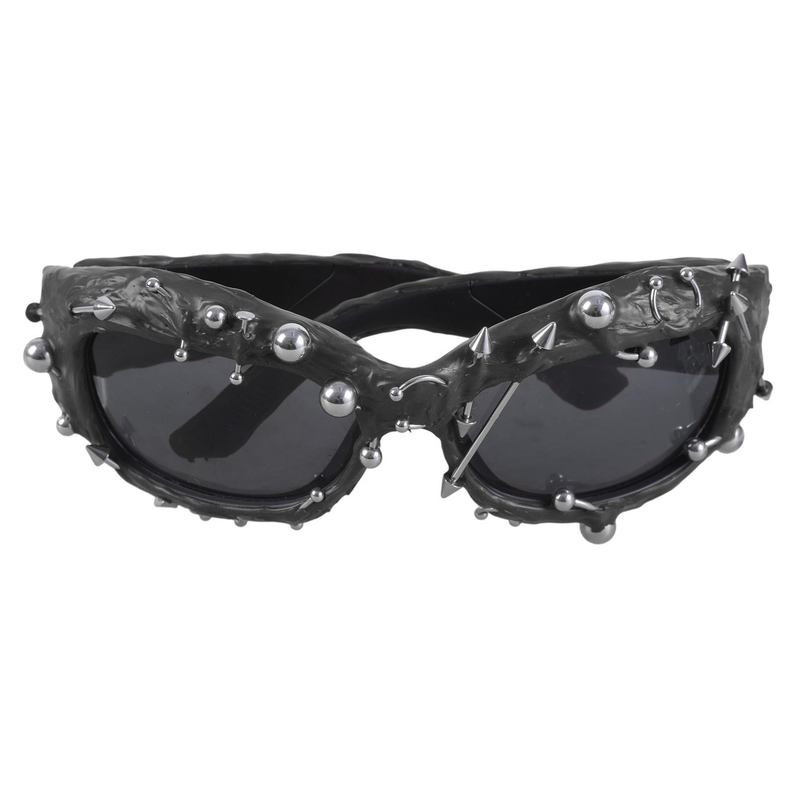 Cool Hiphop Dancing Sunglasses With Rivet Frame For Various Occasion Everyday Use and Punk Eye Glasses for Night Event
Cool Hiphop Dancing Sunglasses With Rivet Frame For Various Occasion Everyday Use and Punk Eye Glasses for Night Event
