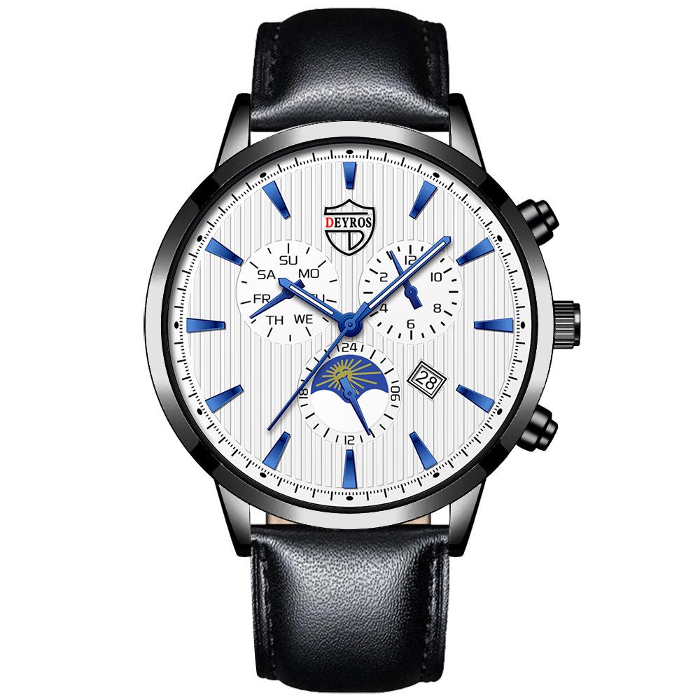 Men S Leather Watch Fashion Luminous Calendar Quartz Watch
Men S Leather Watch Fashion Luminous Calendar Quartz Watch