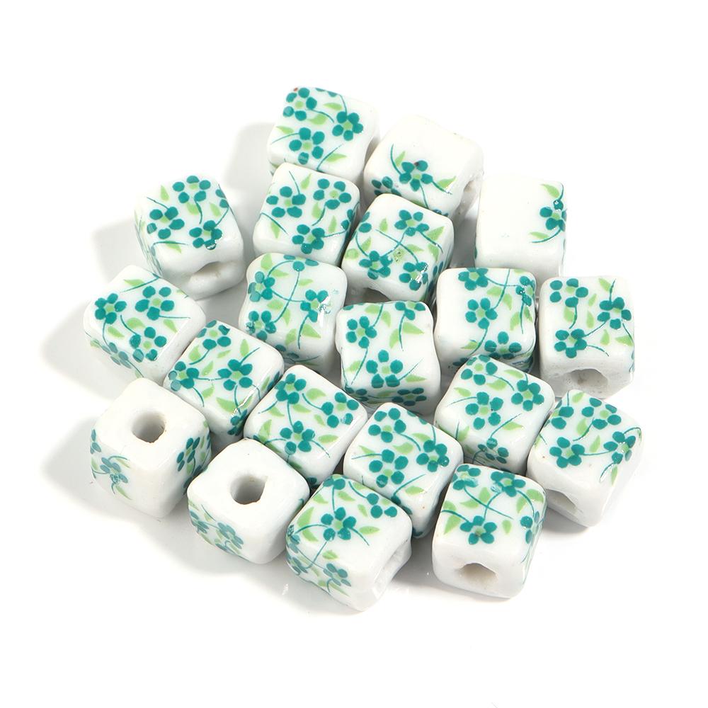 20pcs Square Jingdezhen Ceramic Beads Colorful Flower Loose Beads Chinese Style Spacer Beads For Jewelry Making DIY Bracelet
20pcs Square Jingdezhen Ceramic Beads Colorful Flower Loose Beads Chinese Style Spacer Beads For Jewelry Making DIY Bracelet