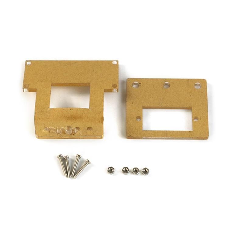 SG90 MicroServo Bracket Clear Plastic Acrylic Mounts for Hobbyists 1
SG90 MicroServo Bracket Clear Plastic Acrylic Mounts for Hobbyists 1
