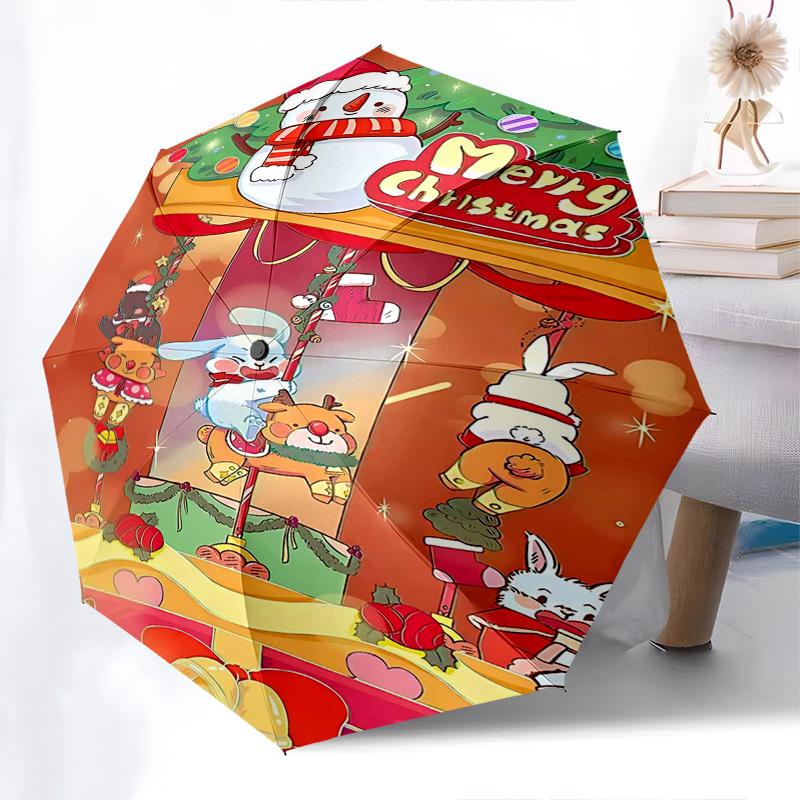 1pc Merry Christmas! Automatic Opening/Closing Umbrella, Festive Gift for Fans & Travelers, Portable 3-Fold Design with Iron Frame, Outdoor, Perfect P
1pc Merry Christmas! Automatic Opening/Closing Umbrella, Festive Gift for Fans & Travelers, Portable 3-Fold Design with Iron Frame, Outdoor, Perfect P