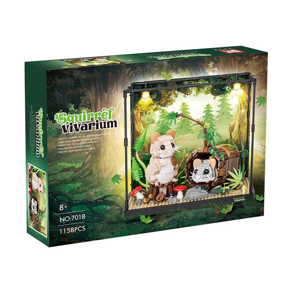 DIY Toys 1158PCS Squirrel Vivarium Model Blocks Animal Landscape Box Buliding Bricks Creative Ideas Ornaments Kit Gifts Kids
DIY Toys 1158PCS Squirrel Vivarium Model Blocks Animal Landscape Box Buliding Bricks Creative Ideas Ornaments Kit Gifts Kids