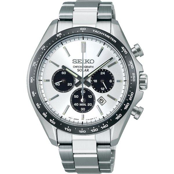 Seiko SBPY165 (Чоловічий металевий ремінець з сонячним хронографом SEIKO SELECTION S Series) Круглий годинник срібний
Seiko SBPY165 (Чоловічий металевий ремінець з сонячним хронографом SEIKO SELECTION S Series) Круглий годинник срібний