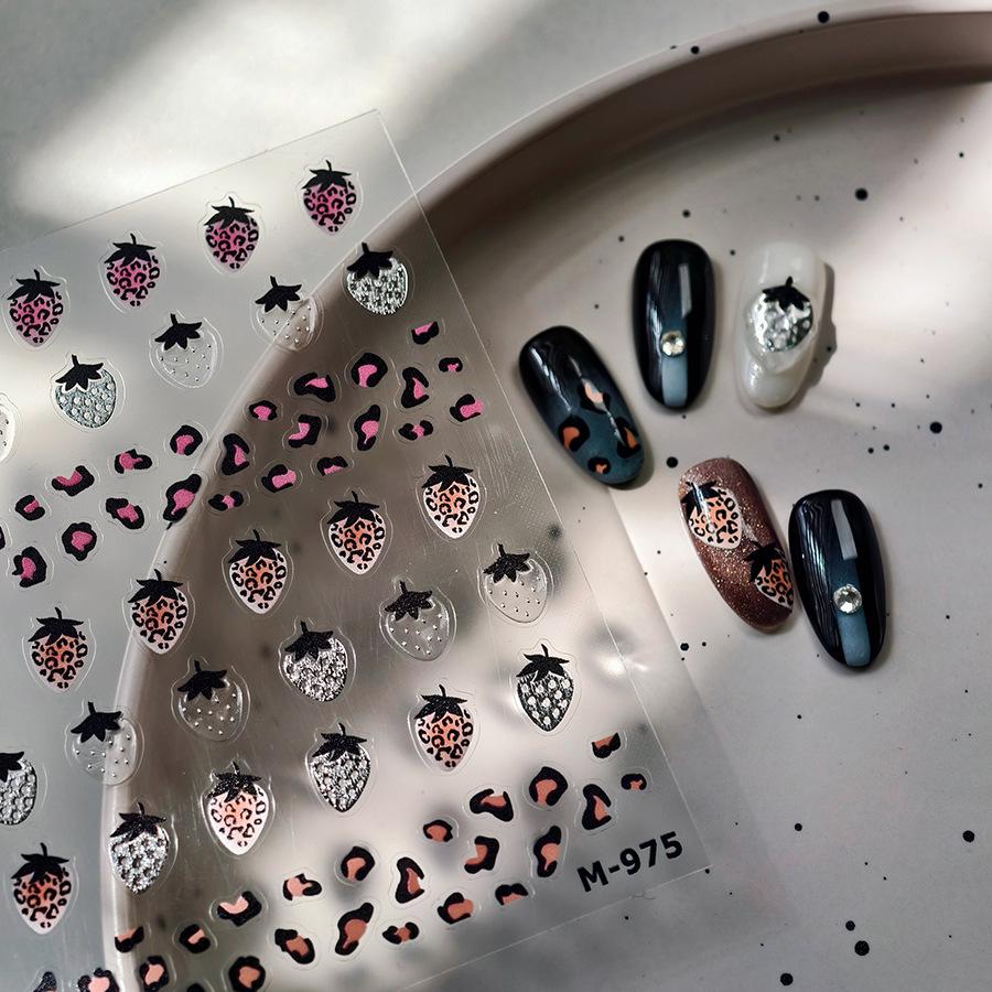 TENSOR Frosted Silver Strawberry Self-Adhesive Nail Stickers M-975 - Thin Blade Jelly Glue Series
TENSOR Frosted Silver Strawberry Self-Adhesive Nail Stickers M-975 - Thin Blade Jelly Glue Series