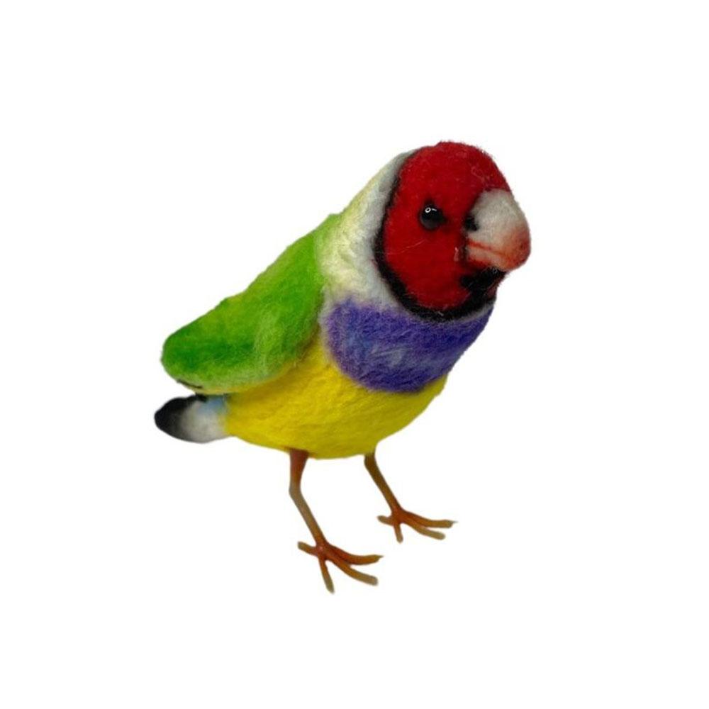 Realistic Gouldian Finch Bird Plush Toy 13cm
Realistic Gouldian Finch Bird Plush Toy 13cm