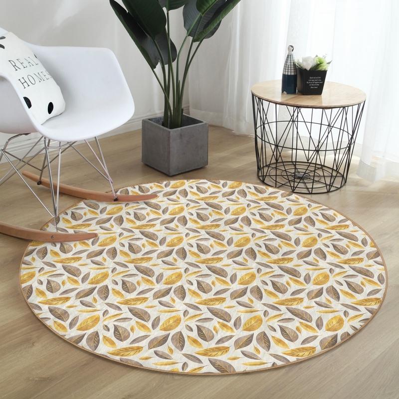 Colorful Autumn Leaves Special Design Modern Gold Living Room and Living Room Round Carpet With Washable Non-Slip Base
Colorful Autumn Leaves Special Design Modern Gold Living Room and Living Room Round Carpet With Washable Non-Slip Base