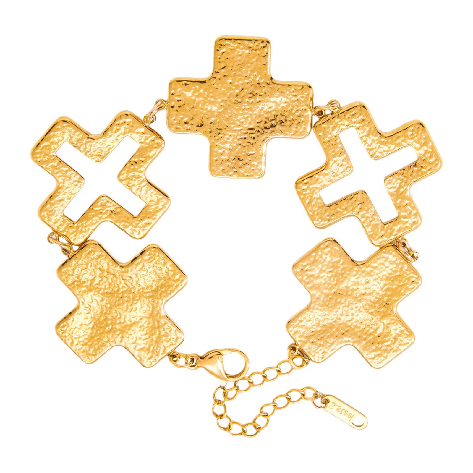 Versatile Hammered Crosses Hand Chain Stainless Steel Accessory for Casual Formal Sporty Outfits Style Enhancer 1
Versatile Hammered Crosses Hand Chain Stainless Steel Accessory for Casual Formal Sporty Outfits Style Enhancer 1