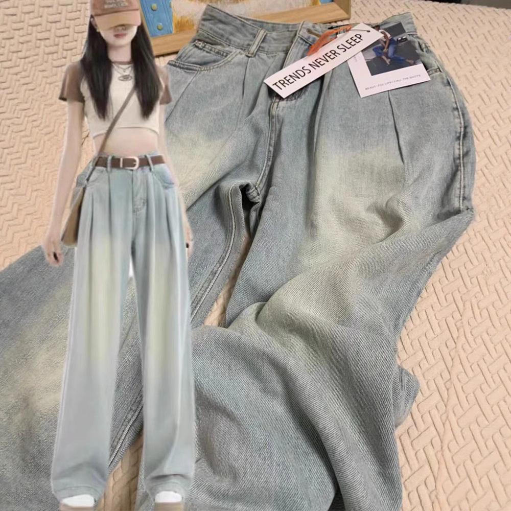 Women s High-Waist Straight Leg Jeans - Summer 2025 Collection: Thin, Versatile, Comfortable, Loose, Drapey, Slimming, Wide-Leg, Floor-Length. XXL
Women s High-Waist Straight Leg Jeans - Summer 2025 Collection: Thin, Versatile, Comfortable, Loose, Drapey, Slimming, Wide-Leg, Floor-Length. XXL