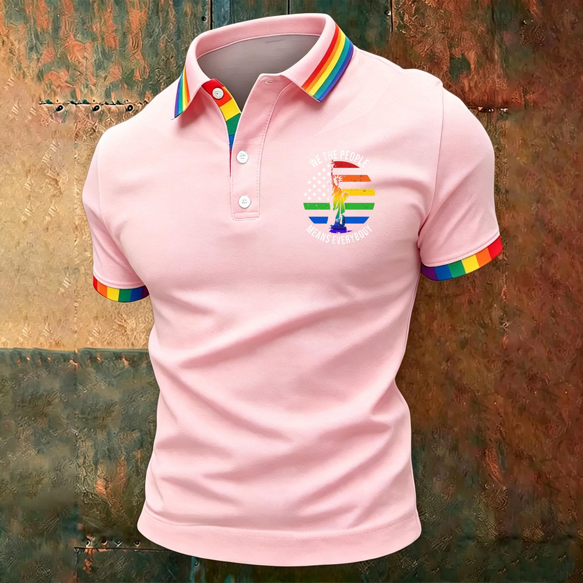 Men’s Casual Gradient Polo Shirt Short Sleeve Classic Fit with Printed Graphic and Button Placket for Everyday Wear S рожевий
Men’s Casual Gradient Polo Shirt Short Sleeve Classic Fit with Printed Graphic and Button Placket for Everyday Wear S рожевий