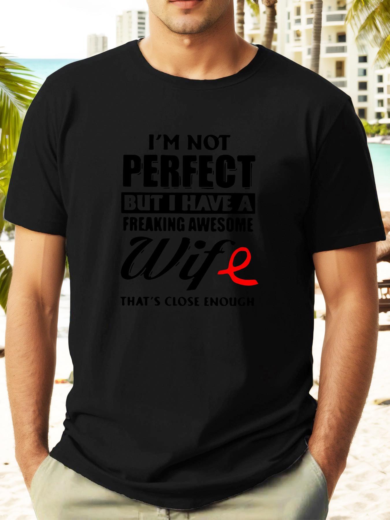 Funny Awesome Wife Quote T-shirt - Vibrant Blue Casual Short Sleeve Summer Top with Bold Black Text Print S
Funny Awesome Wife Quote T-shirt - Vibrant Blue Casual Short Sleeve Summer Top with Bold Black Text Print S