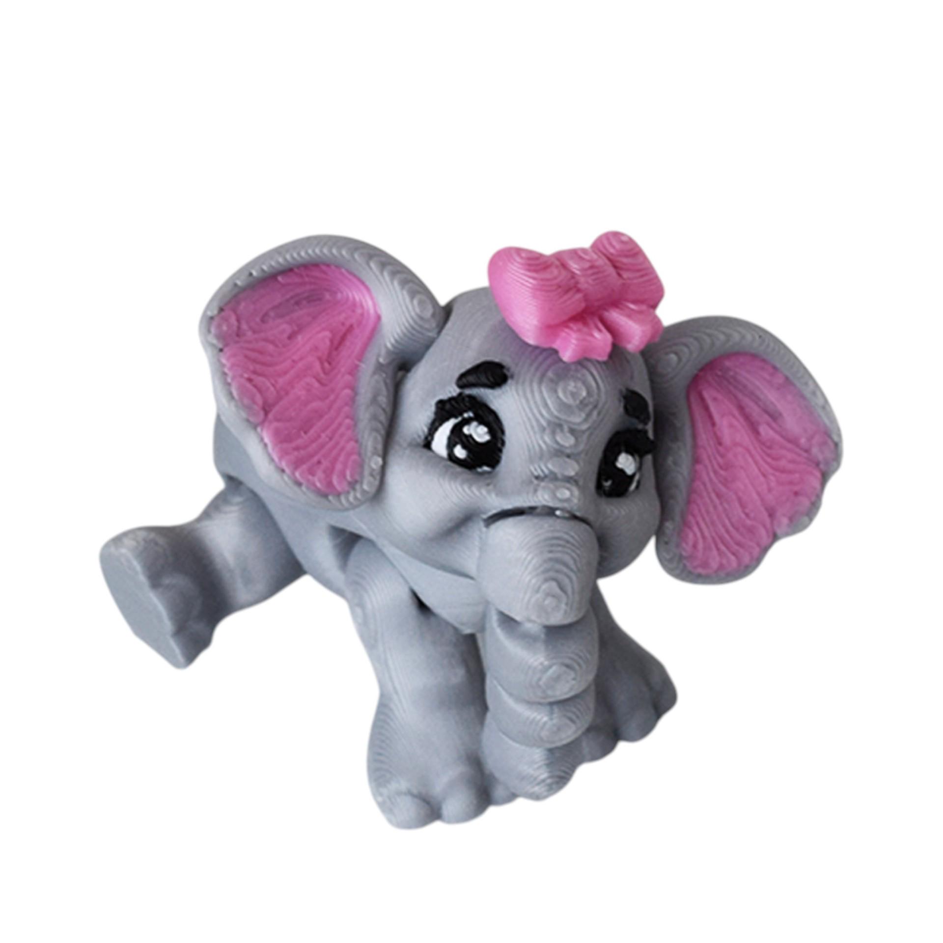 3D Printed Cute Elephant Desktop Toy - Children s Cartoon Ornament 5.5cm x 5cm x 5cm
3D Printed Cute Elephant Desktop Toy - Children s Cartoon Ornament 5.5cm x 5cm x 5cm