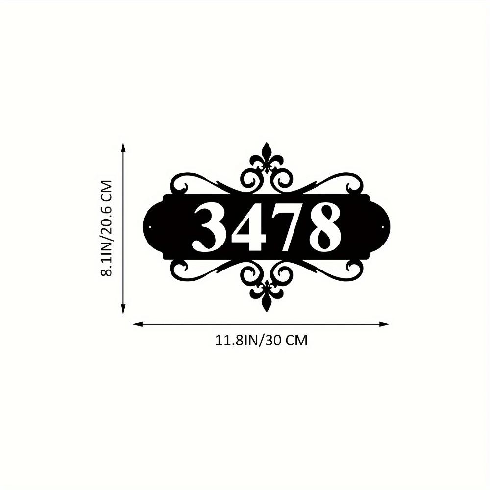 Custom Metal Address Sign, Personalized House Number Plaque, Outdoor Wall Decor for Home Garden, Modern Iron Art
Custom Metal Address Sign, Personalized House Number Plaque, Outdoor Wall Decor for Home Garden, Modern Iron Art